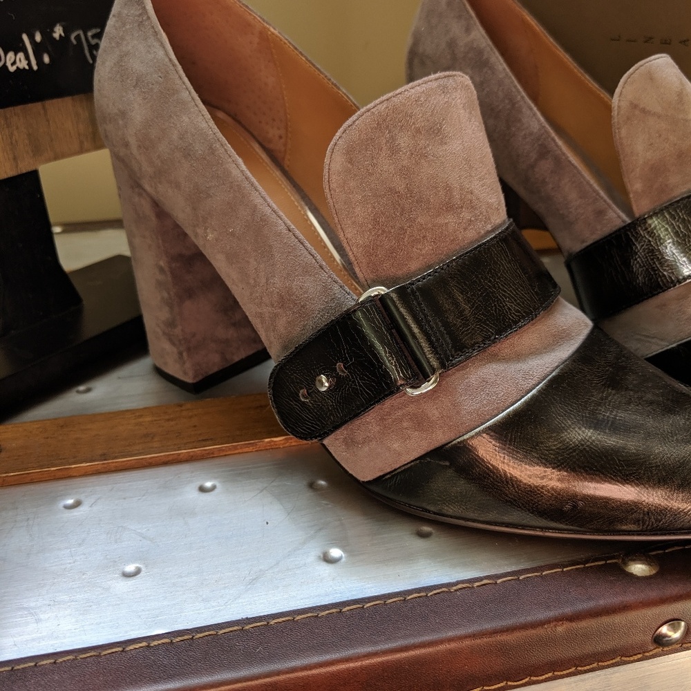 Linea Paolo leather suede sz11 pumps